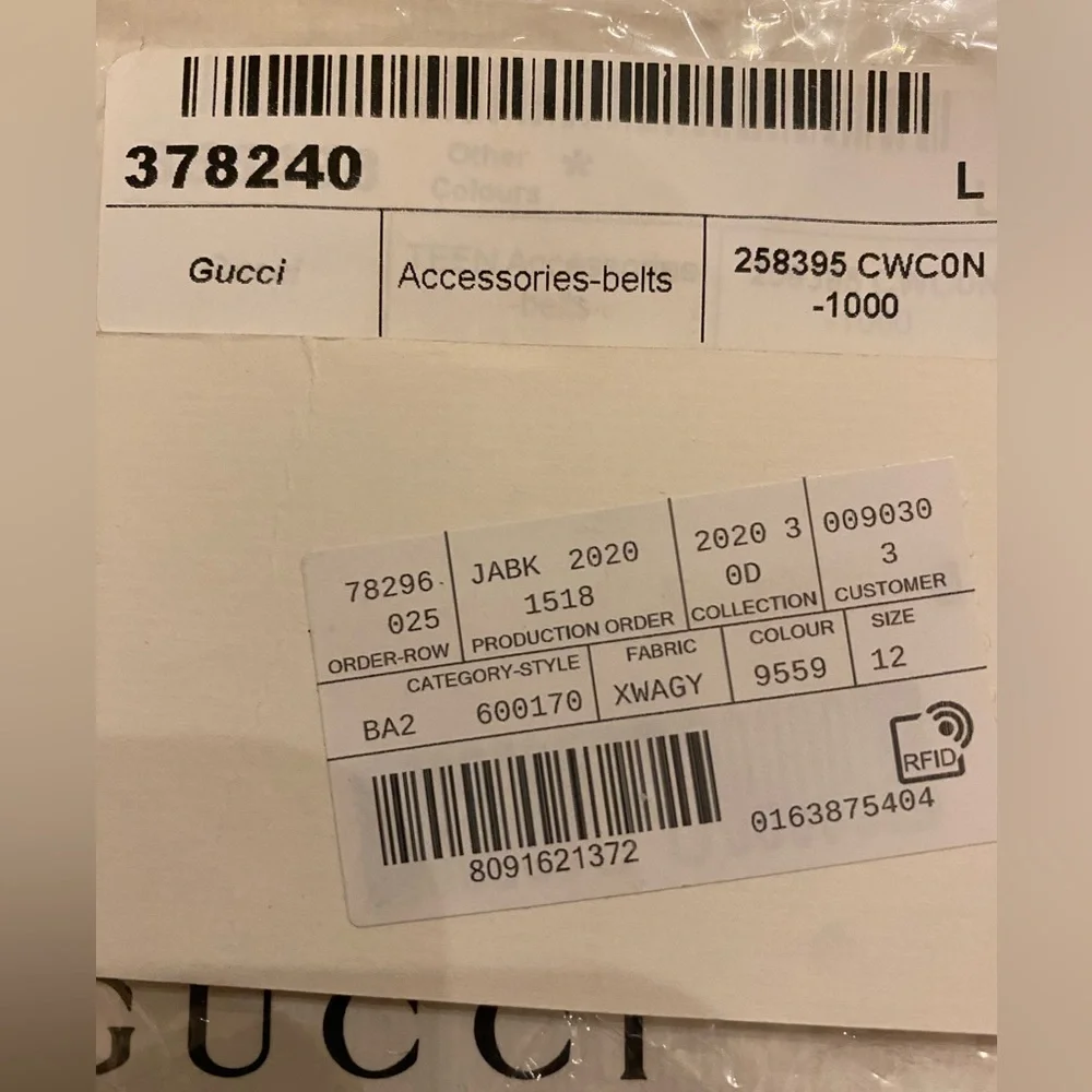 Gucci signature belt